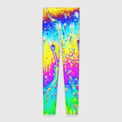 Леггинсы 3D Кислотный стиль неона