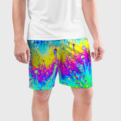 Мужские шорты спортивные Кислотный стиль неона - фото 2