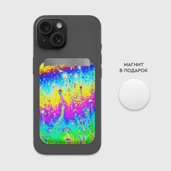 Картхолдер Magsafe магнитный Кислотный стиль неона - фото 2