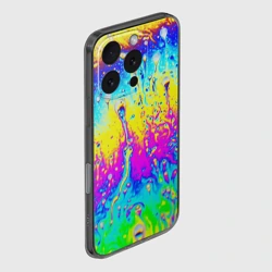 Чехол для iPhone 16 Pro Max силиконовый с защитой камеры Кислотный стиль неона - фото 2