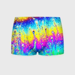 Мужские трусы 3D Кислотный стиль неона