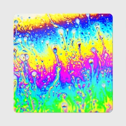 Магнит виниловый Квадрат Кислотный стиль неона