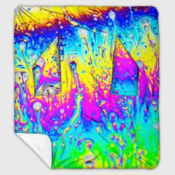 Плед с рукавами Кислотный стиль неона