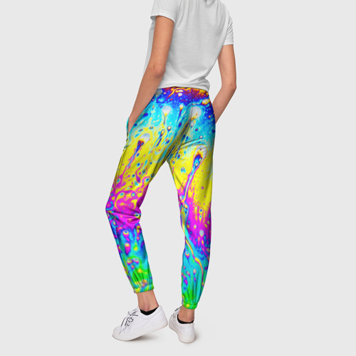 Женские брюки 3D Кислотный стиль, цвет 3D печать - фото 4