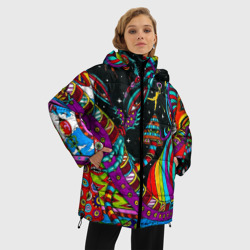 Женская зимняя куртка Oversize Космо-Психо существа - фото 2