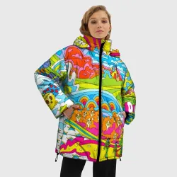 Женская зимняя куртка Oversize Хиппи - фото 2