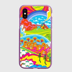 Чехол для iPhone XS Max матовый Хиппи