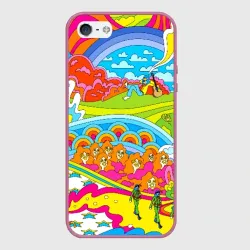 Чехол для iPhone 5/5S матовый Хиппи