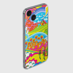 Чехол для iPhone 15 силиконовый с защитой камеры Хиппи - фото 2