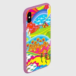 Чехол для iPhone XS Max матовый Хиппи - фото 2
