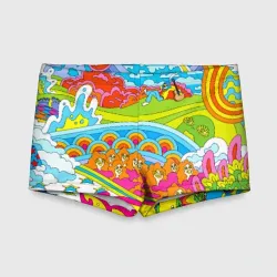 Детские купальные плавки 3D Хиппи