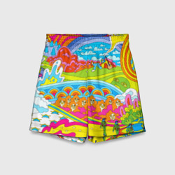 Детские спортивные шорты 3D Хиппи