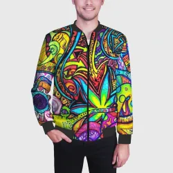 Мужской бомбер 3D Abstraction PSY - фото 2
