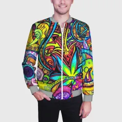 Мужской бомбер 3D Abstraction PSY - фото 2
