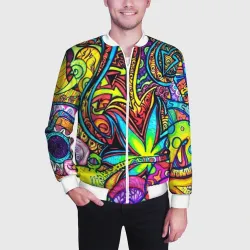 Мужской бомбер 3D Abstraction PSY - фото 2