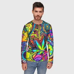 Мужской лонгслив 3D Abstraction PSY - фото 2