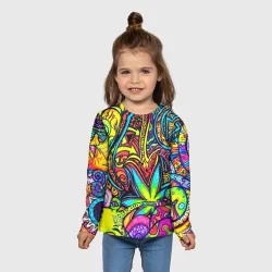 Детский лонгслив 3D Abstraction PSY - фото 2