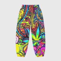 Женские джоггеры оверсайз 3D Abstraction PSY