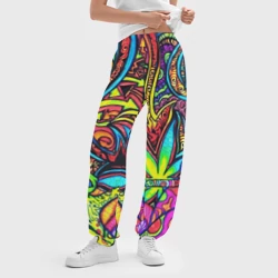 Женские джоггеры оверсайз 3D Abstraction PSY - фото 2