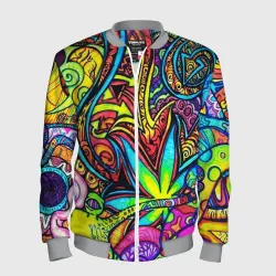 Мужской бомбер 3D Abstraction PSY