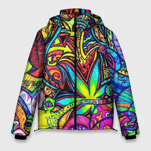 Мужская зимняя куртка 3D Abstraction PSY