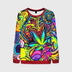 Мужской свитшот 3D Abstraction PSY