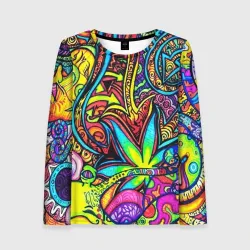 Женский лонгслив 3D Abstraction PSY