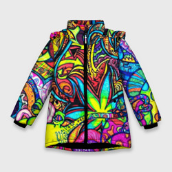 Зимняя куртка для девочек 3D Abstraction PSY