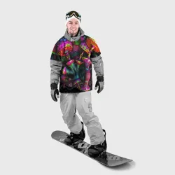 Накидка на куртку 3D Абстрактные грибы