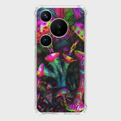 Чехол для Huawei Pura 70 Pro Абстрактные грибы