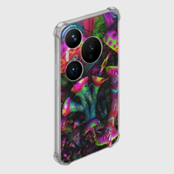 Чехол для Huawei Pura 70 Pro Абстрактные грибы - фото 2