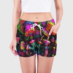 Женские шорты 3D Абстрактные грибы - фото 2