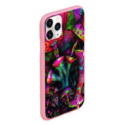 Чехол для iPhone 11 Pro Max матовый Абстрактные грибы - фото 2