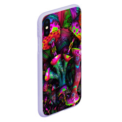 Чехол для iPhone XS Max матовый Абстрактные грибы - фото 2