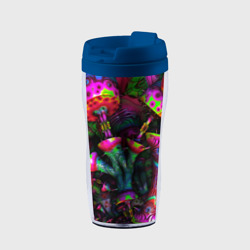 Термокружка-непроливайка Абстрактные грибы