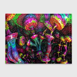 Обложка для студенческого билета Абстрактные грибы