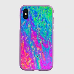 Чехол для iPhone XS Max матовый Неоновая палитра