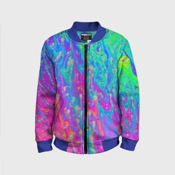 Детский бомбер 3D Неоновая палитра