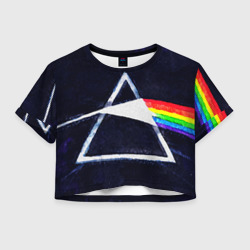 Женская футболка Crop-top 3D Pink Floyd