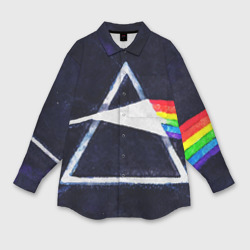 Мужская рубашка oversize 3D Pink Floyd