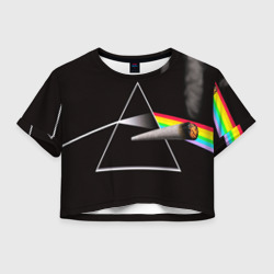 Женская футболка Crop-top 3D Pink Floyd