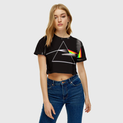 Женская футболка Crop-top 3D Pink Floyd - фото 2