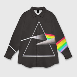 Женская рубашка oversize 3D Pink Floyd