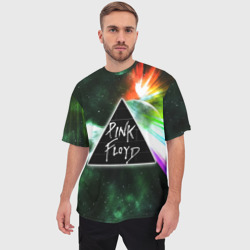 Мужская футболка oversize 3D Pink Floyd - фото 2