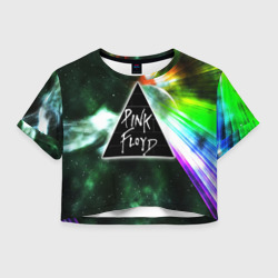 Женская футболка Crop-top 3D Pink Floyd