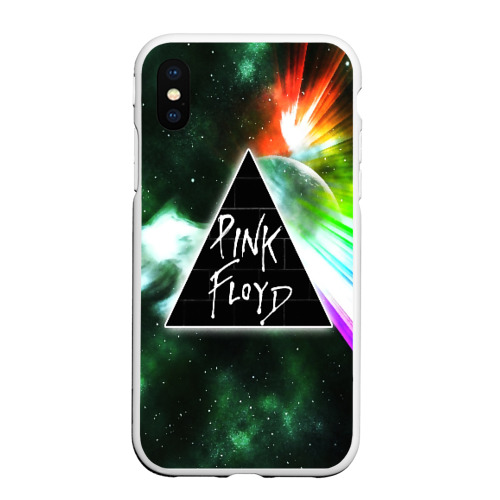 Чехол для iPhone XS Max матовый Pink Floyd, цвет белый