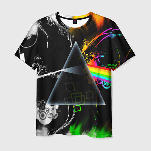 Мужская футболка с принтом Pink Floyd, вид спереди №1