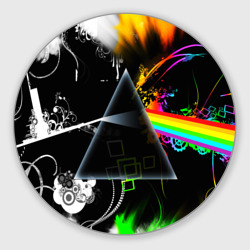 Круглый коврик для мышки Pink Floyd