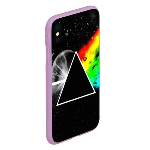 Чехол для iPhone XS Max матовый Pink Floyd, цвет сиреневый - фото 3