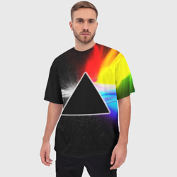 Мужская футболка oversize 3D Pink Floyd - фото 2